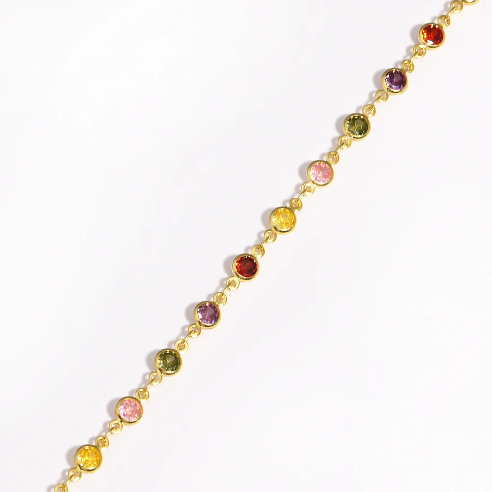 Collier Zirconium Plaqué Or 18K Femme – Maison Élyra
