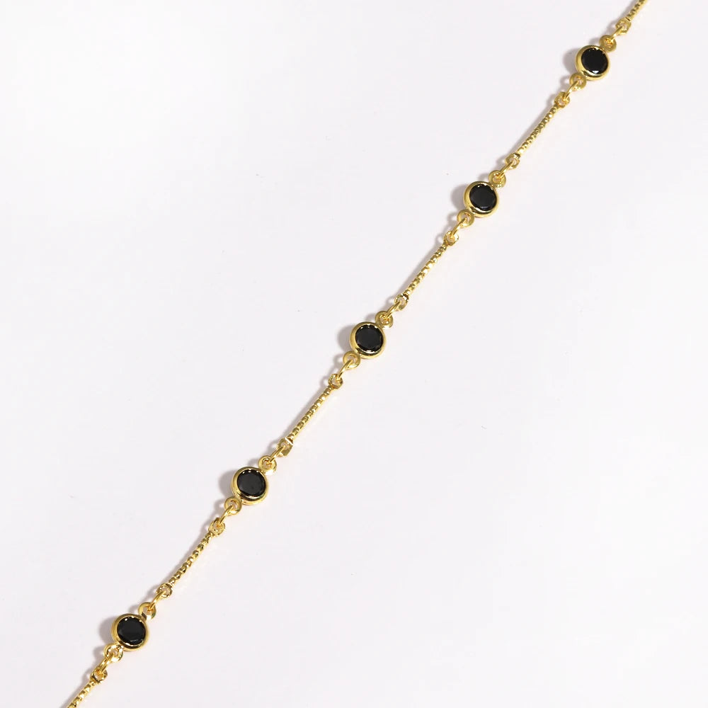 Collier Zirconium Plaqué Or 18K Femme – Maison Élyra