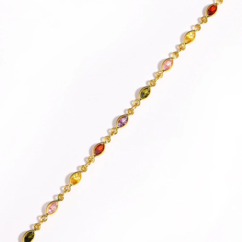 Collier Zirconium Plaqué Or 18K Femme – Maison Élyra