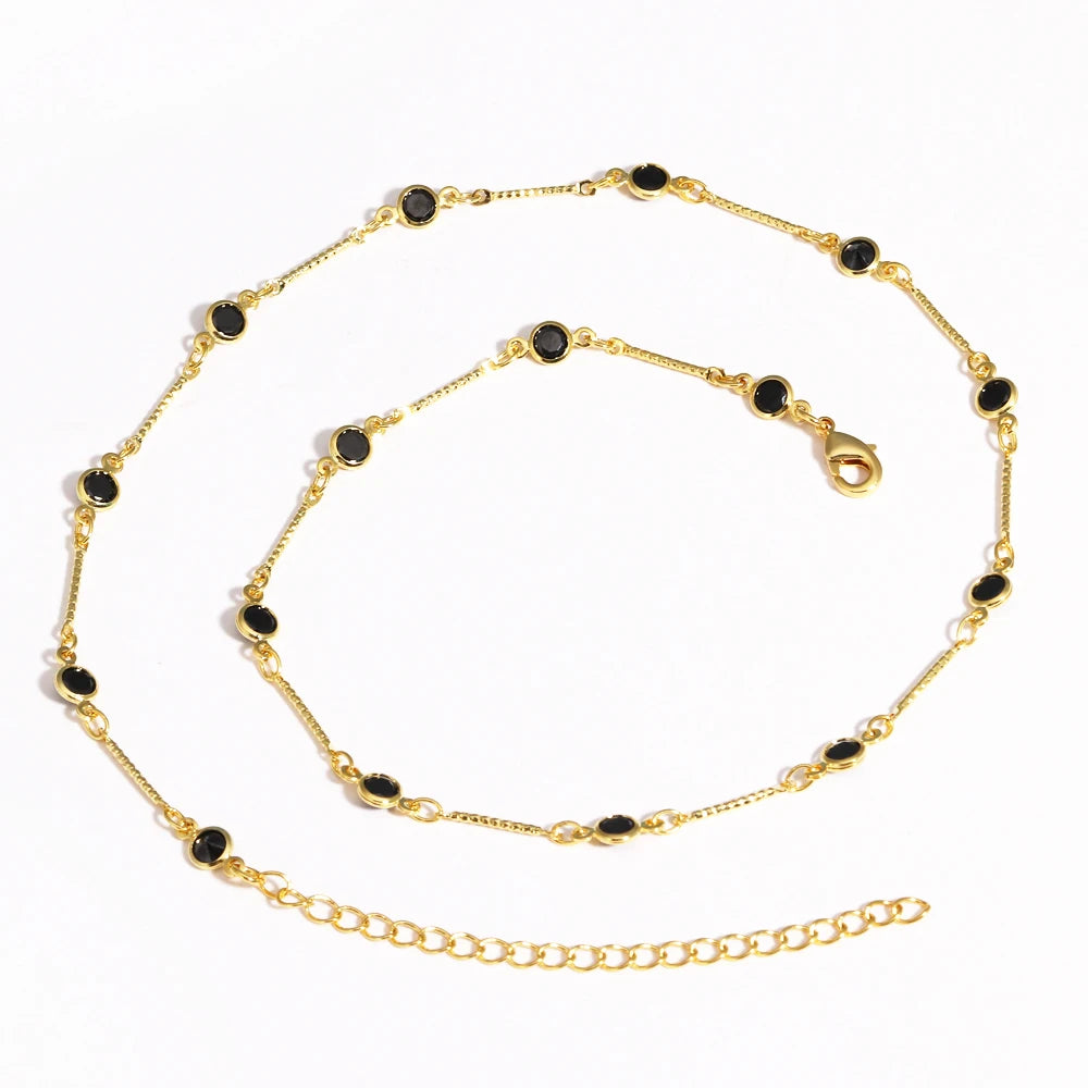 Collier Zirconium Plaqué Or 18K Femme – Maison Élyra