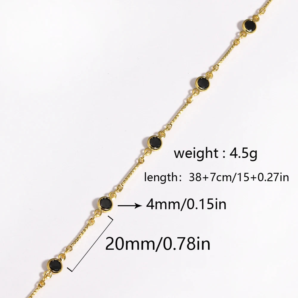 Collier Zirconium Plaqué Or 18K Femme – Maison Élyra