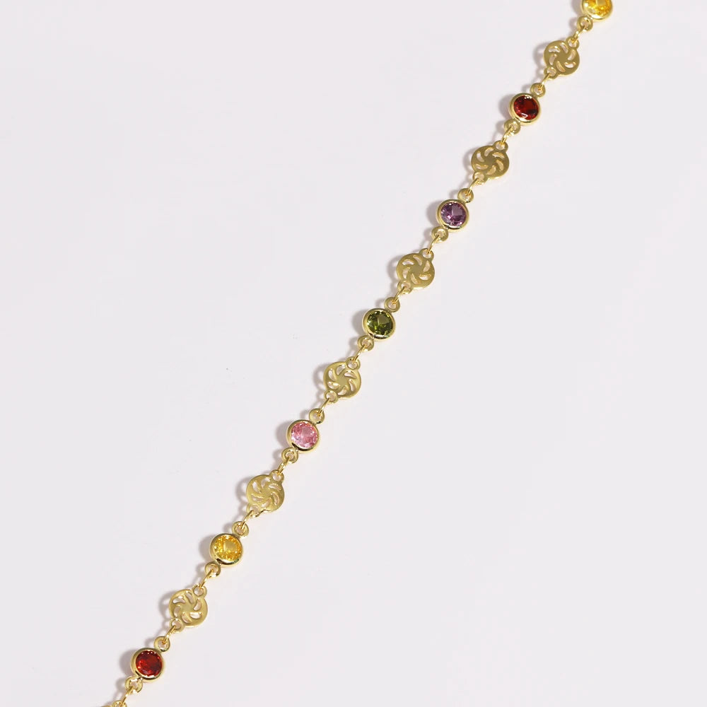 Collier Zirconium Plaqué Or 18K Femme – Maison Élyra