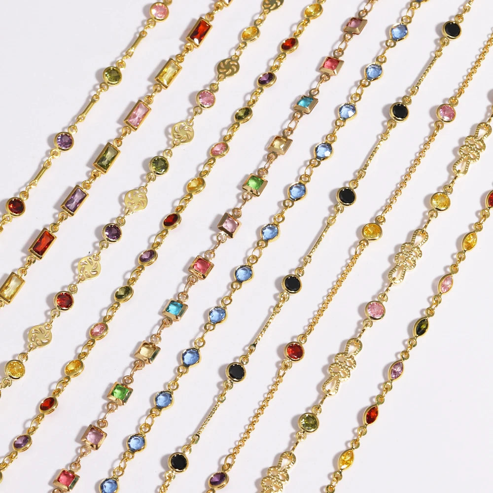 Collier Zirconium Plaqué Or 18K Femme – Maison Élyra