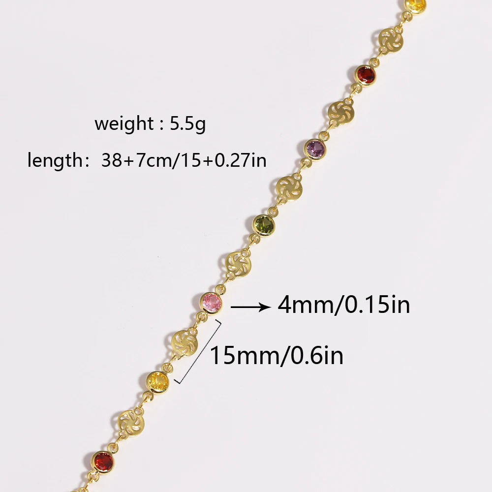 Collier Zirconium Plaqué Or 18K Femme – Maison Élyra