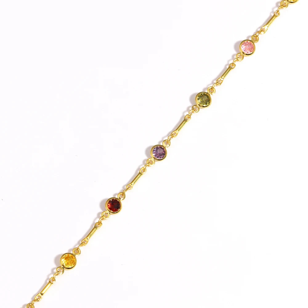 Collier Zirconium Plaqué Or 18K Femme – Maison Élyra